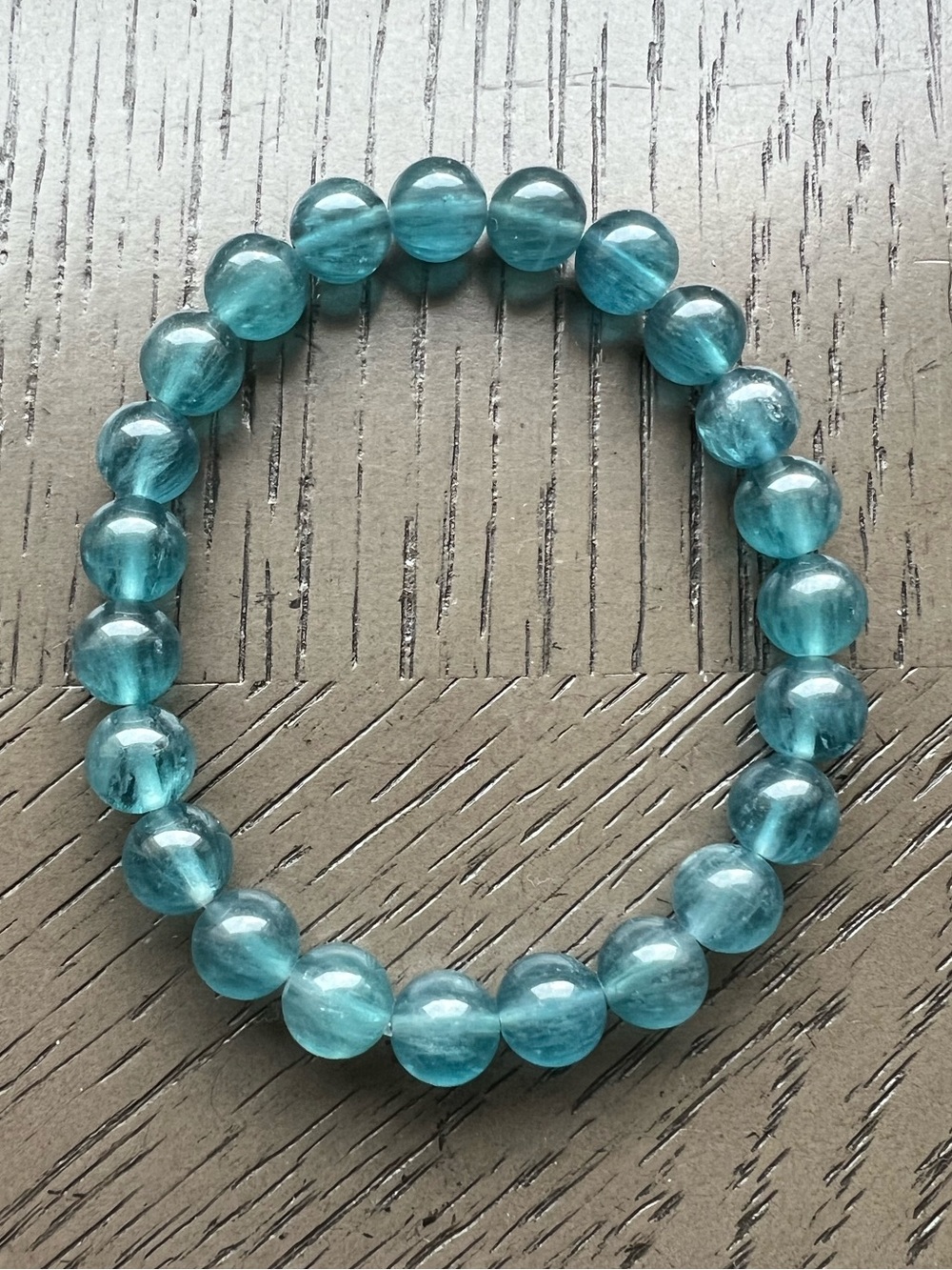 HQ Blue fluorite bracelet 8mm SIZE 6.75’
